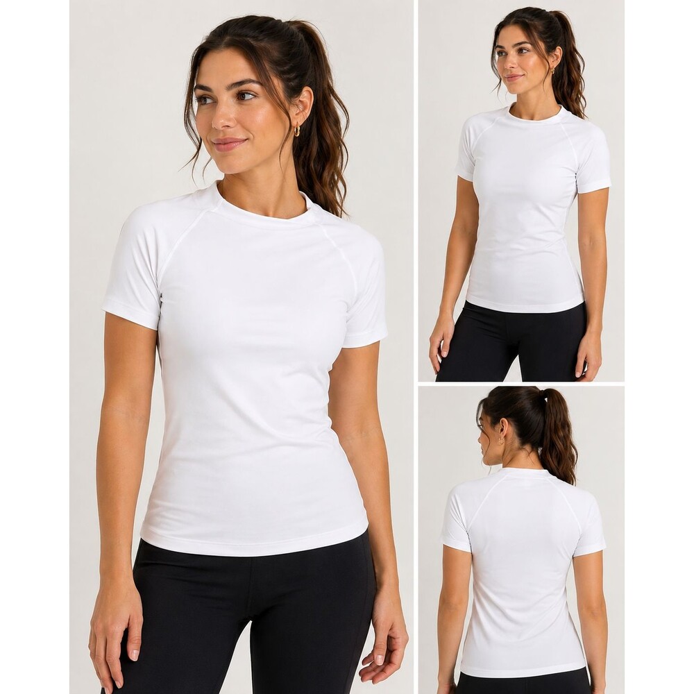 NWT Tommie Copper Shoulder Centric Support Shirt Women’s Small White Compression
